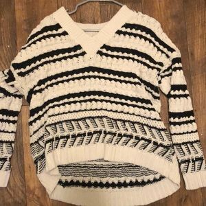 Black and white sweater